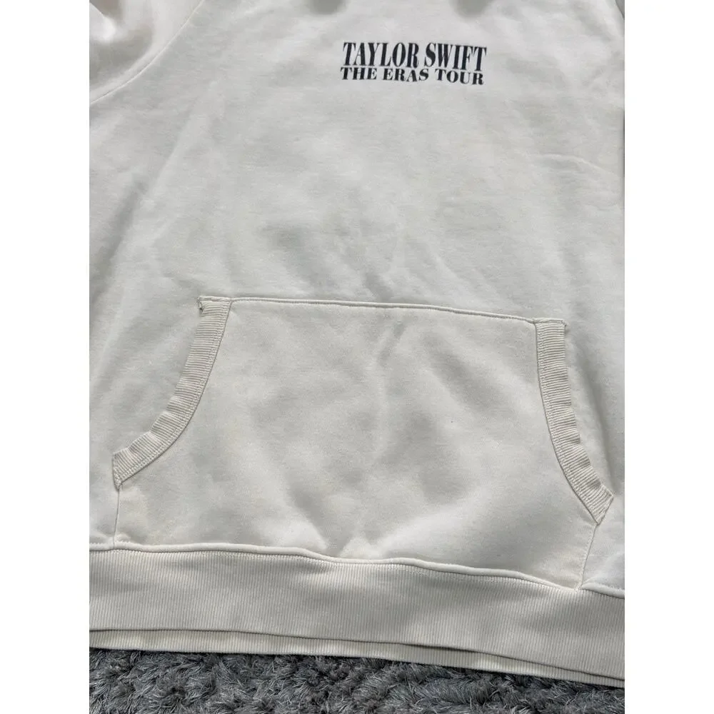 Taylor Swift Official The Eras Tour Sweatshirt Hoodie Adult Size XL Unisex Cream